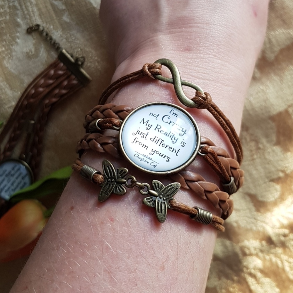 Inspirational quote leather bracelet - Picture 4 of 4